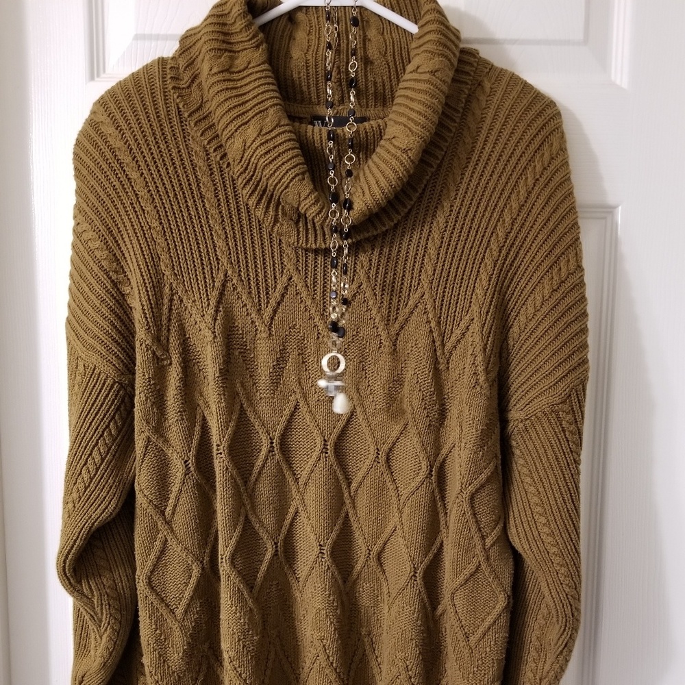 Cowl Neck Tunic Sweater
